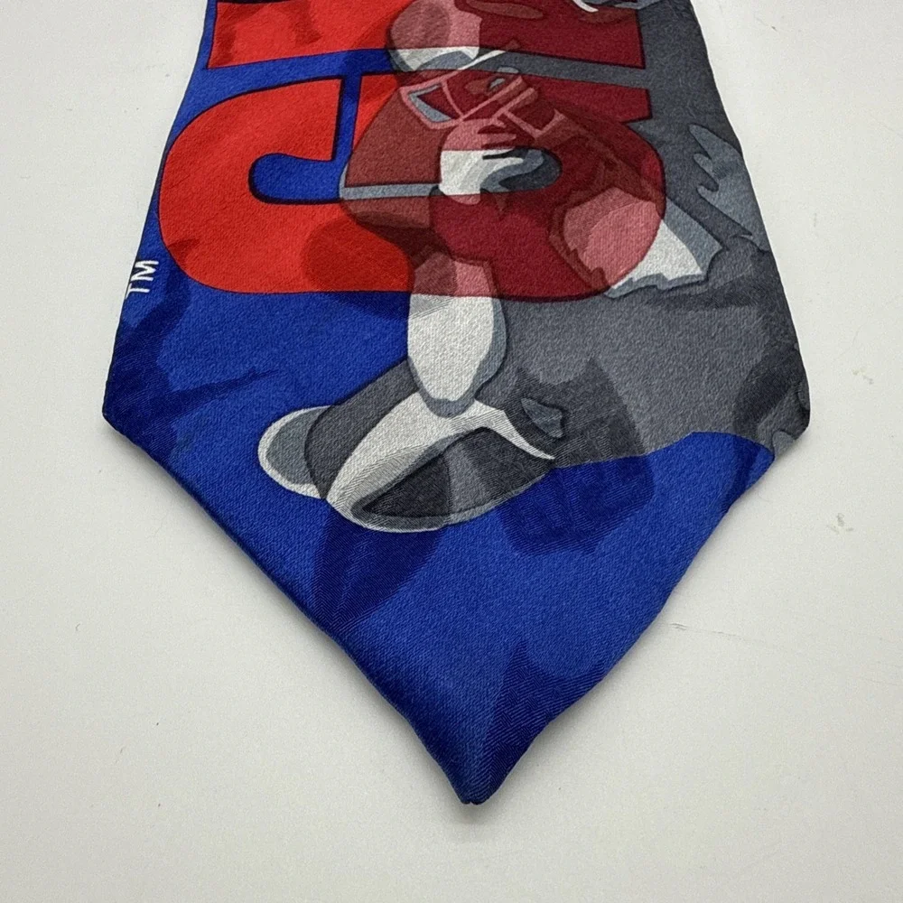 New‎ York Giants Team NFL Silk Necktie Ralph Marlin 1993 Retro G-Men Tie Vintage